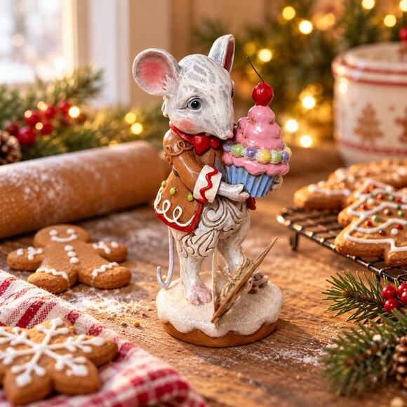Jim Shore Other - Jim Shore Gingerbread Christmas Mouse Boy Homemade Happiness 6017267 NIB
